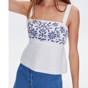 Forever 21 Bohemian Tank Top.  Tie back.